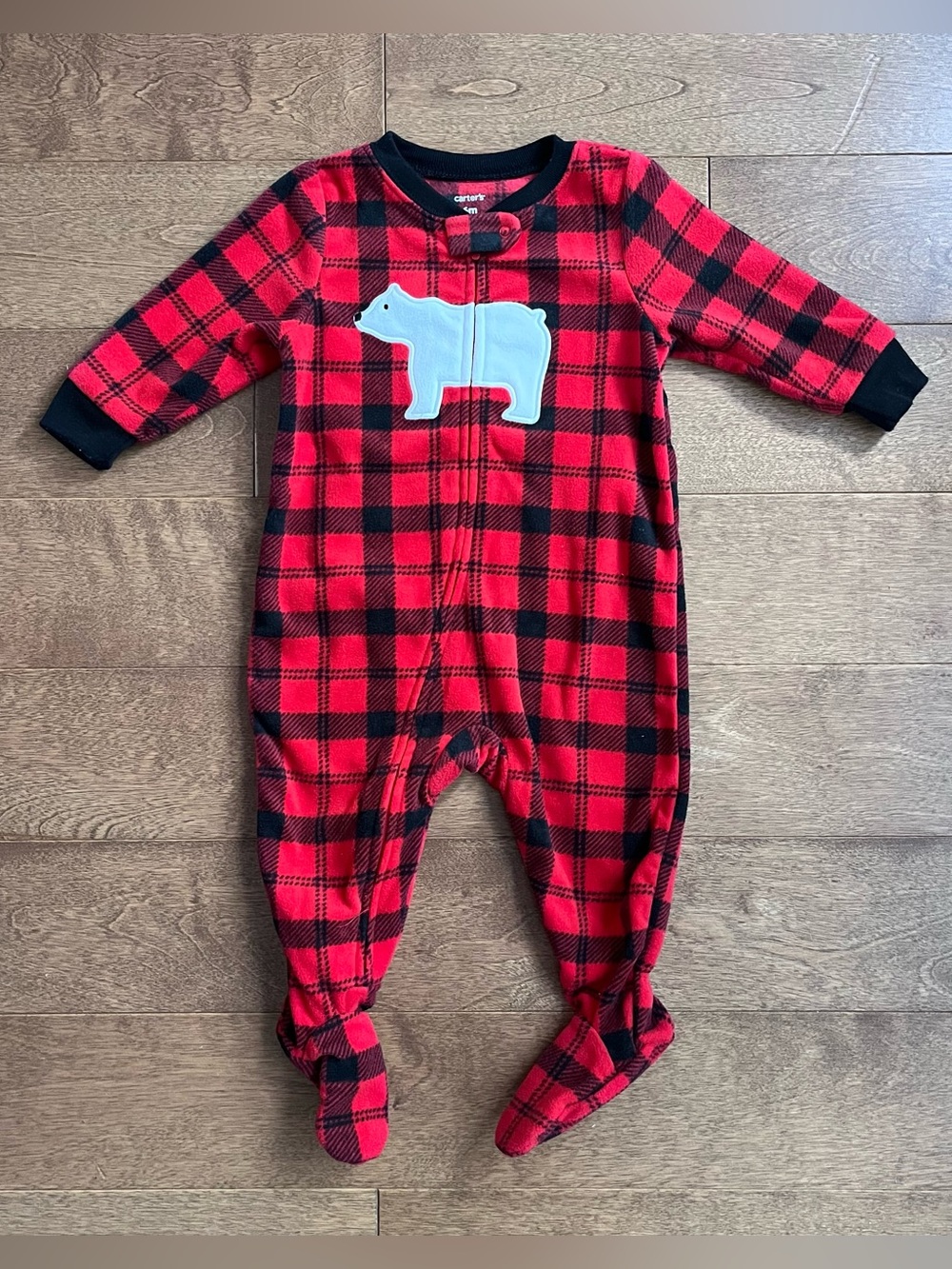 3/$10 CARTERS Baby boy fleece pyjamas 6m
